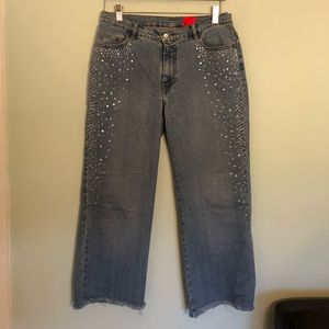 VERY VERA denim bootcut cutoffs size 6P
